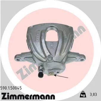 Étrier de frein avant gauche ZIMMERMANN OEM 4775005060