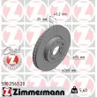 ZIMMERMANN 590.2563.20 - Jeu de 2 disques de frein avant