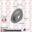 ZIMMERMANN 590.2577.20 - Jeu de 2 disques de frein arrière