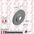 ZIMMERMANN 590.2580.20 - Jeu de 2 disques de frein avant