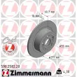 ZIMMERMANN 590.2582.20 - Jeu de 2 disques de frein arrière