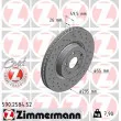 ZIMMERMANN 590.2584.52 - Jeu de 2 disques de frein avant