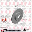 ZIMMERMANN 590.2587.20 - Jeu de 2 disques de frein arrière