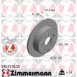 ZIMMERMANN 590.2596.20 - Jeu de 2 disques de frein arrière