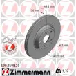 ZIMMERMANN 590.2598.20 - Jeu de 2 disques de frein avant