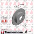 ZIMMERMANN 590.2801.20 - Jeu de 2 disques de frein arrière
