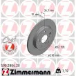 ZIMMERMANN 590.2804.20 - Jeu de 2 disques de frein arrière
