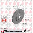 ZIMMERMANN 590.2808.20 - Jeu de 2 disques de frein avant