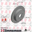 ZIMMERMANN 590.2826.52 - Jeu de 2 disques de frein arrière