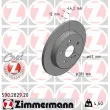 ZIMMERMANN 590.2829.20 - Jeu de 2 disques de frein arrière