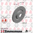 ZIMMERMANN 590.2831.52 - Jeu de 2 disques de frein avant