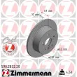 Jeu de 2 disques de frein arrière ZIMMERMANN [590.2832.20]