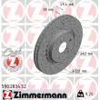 ZIMMERMANN 590.2834.52 - Jeu de 2 disques de frein avant