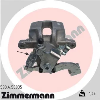 ZIMMERMANN 590.4.50035 - Étrier de frein arrière droit