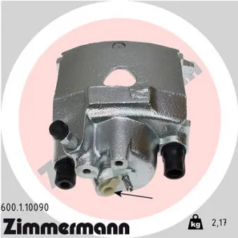 Étrier de frein avant gauche ZIMMERMANN OEM 6N0615123B