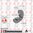 ZIMMERMANN 600.1599.20 - Jeu de 2 disques de frein arrière