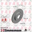 ZIMMERMANN 600.1602.20 - Jeu de 2 disques de frein avant
