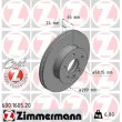 ZIMMERMANN 600.1605.20 - Jeu de 2 disques de frein avant