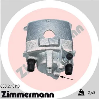 Étrier de frein avant droit ZIMMERMANN OEM 1H0615124C