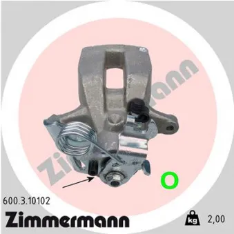 Étrier de frein arrière gauche ZIMMERMANN OEM 4B0615423