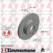 ZIMMERMANN 600.3203.20 - Jeu de 2 disques de frein avant