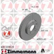 ZIMMERMANN 600.3208.20 - Jeu de 2 disques de frein avant