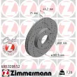 ZIMMERMANN 600.3208.52 - Jeu de 2 disques de frein avant