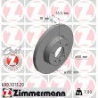 ZIMMERMANN 600.3211.20 - Jeu de 2 disques de frein avant