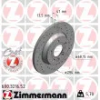 ZIMMERMANN 600.3216.52 - Jeu de 2 disques de frein arrière