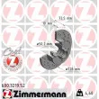 ZIMMERMANN 600.3219.52 - Jeu de 2 disques de frein arrière