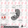 ZIMMERMANN 600.3220.20 - Jeu de 2 disques de frein arrière