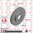ZIMMERMANN 600.3223.20 - Jeu de 2 disques de frein avant