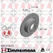 ZIMMERMANN 600.3234.52 - Jeu de 2 disques de frein arrière