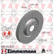 ZIMMERMANN 600.3243.52 - Jeu de 2 disques de frein avant