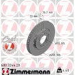 ZIMMERMANN 600.3244.20 - Jeu de 2 disques de frein arrière