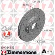 ZIMMERMANN 600.3245.52 - Jeu de 2 disques de frein avant