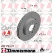 ZIMMERMANN 600.3246.20 - Jeu de 2 disques de frein avant