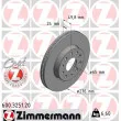 ZIMMERMANN 600.3251.20 - Jeu de 2 disques de frein avant