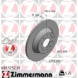 ZIMMERMANN 600.3252.20 - Jeu de 2 disques de frein arrière
