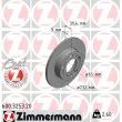 ZIMMERMANN 600.3253.20 - Jeu de 2 disques de frein arrière