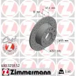 ZIMMERMANN 600.3258.52 - Jeu de 2 disques de frein arrière