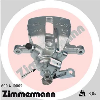 Étrier de frein arrière droit ZIMMERMANN OEM 7H0615424