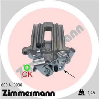 Étrier de frein arrière droit ZIMMERMANN OEM 8E0615424A