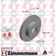 ZIMMERMANN 610.1182.20 - Jeu de 2 disques de frein arrière