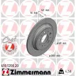 ZIMMERMANN 610.1200.20 - Jeu de 2 disques de frein arrière