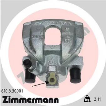 Étrier de frein arrière gauche ZIMMERMANN OEM 8251312