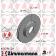 ZIMMERMANN 610.3701.20 - Jeu de 2 disques de frein avant