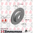 ZIMMERMANN 610.3703.20 - Jeu de 2 disques de frein arrière