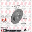 ZIMMERMANN 610.3705.20 - Jeu de 2 disques de frein arrière