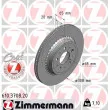 ZIMMERMANN 610.3708.20 - Jeu de 2 disques de frein arrière